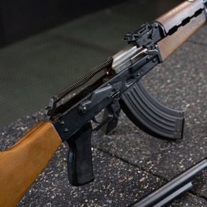 AK-47 schießen detail