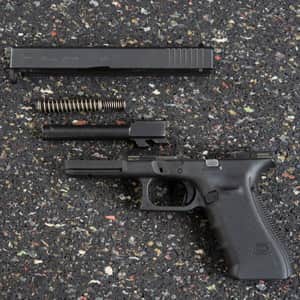 Glock 17 schießen detail